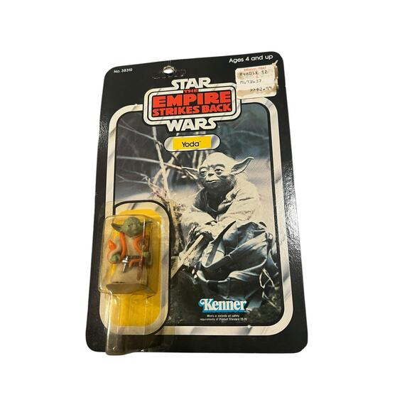 1980 Star Wars ESB Empire Strikes Back Yoda Orange Snake Figure 32 Back Clear - Picture 1 of 9